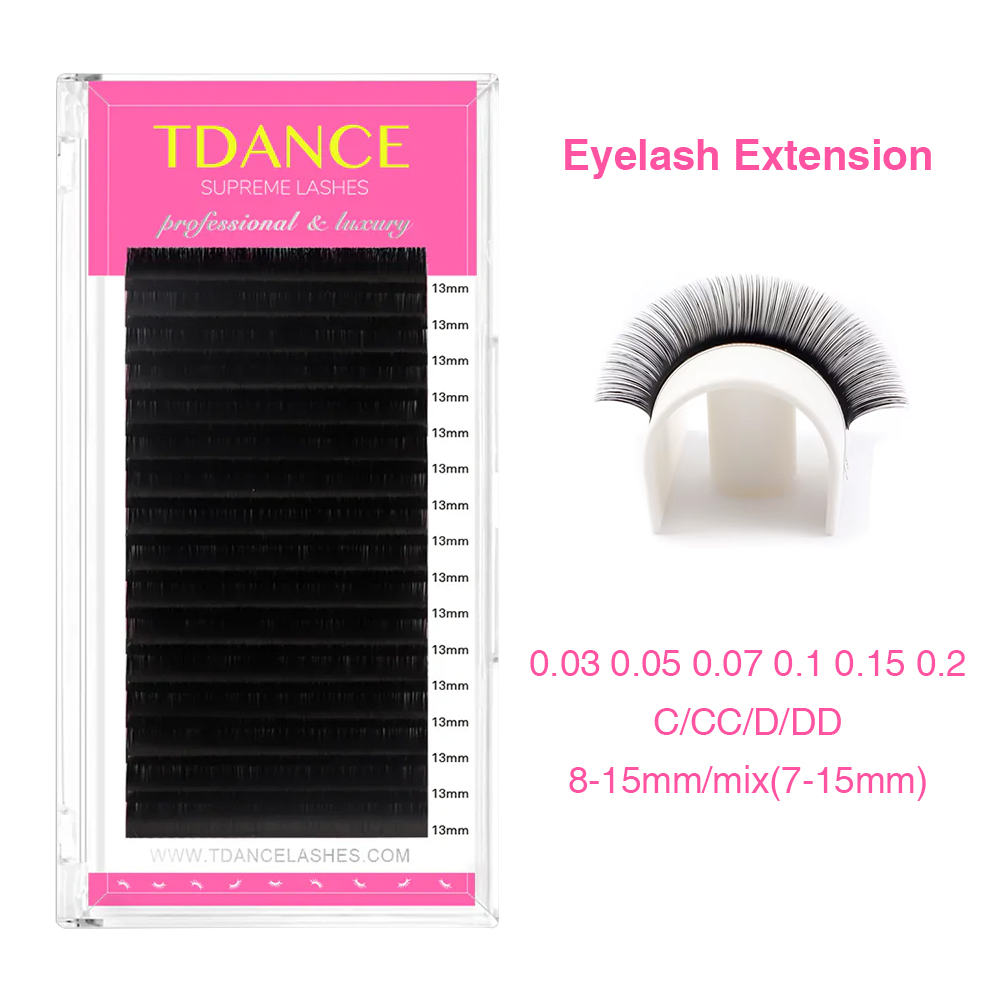 Eyelash Extension Russian - TDANCE extensión de pestañas 16 filas