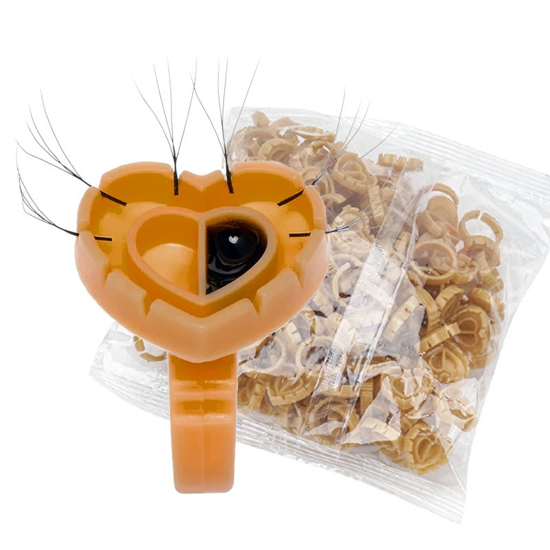 Eyelash Extension Last - 500 Anillos de Pegamento para Extensiones