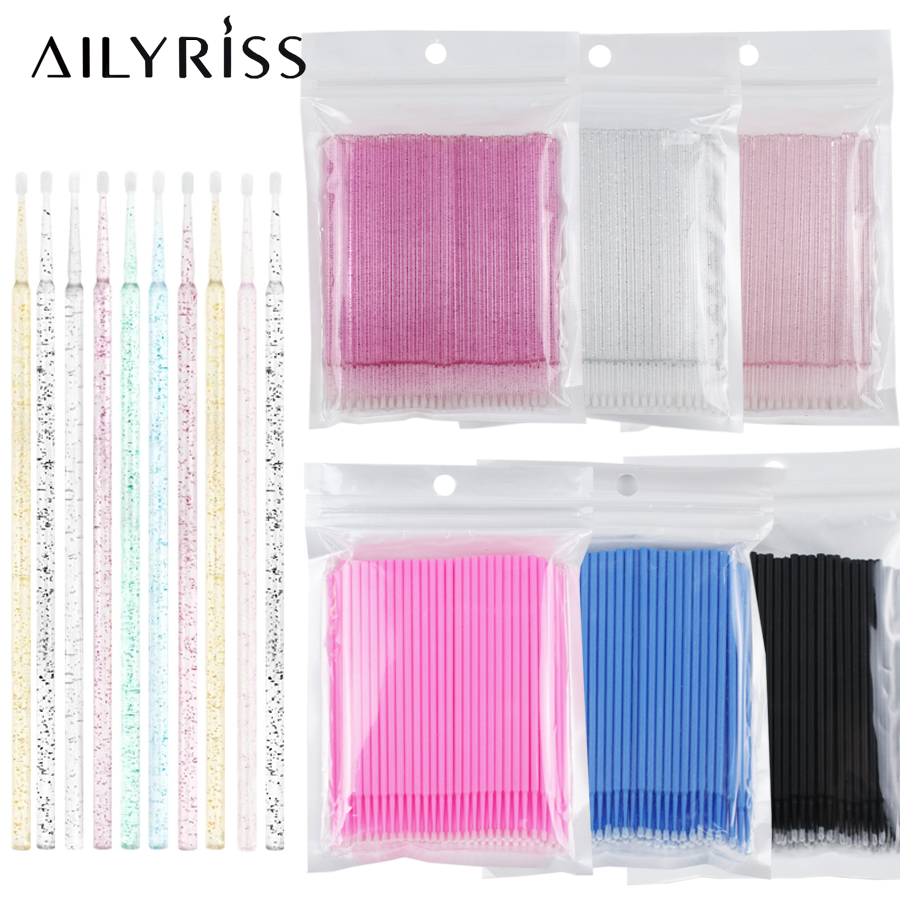 Eyelash Extension Class - 500 unids/lote aplicador desechable Micro cepillos