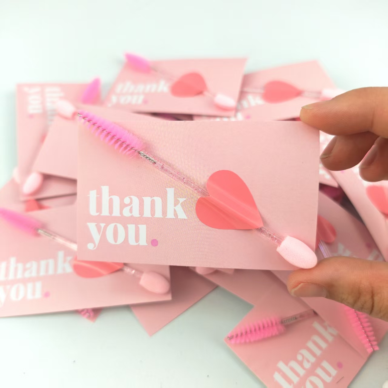 Eyelash Extension Vendor - Tarjetas de agradecimiento para clientes de