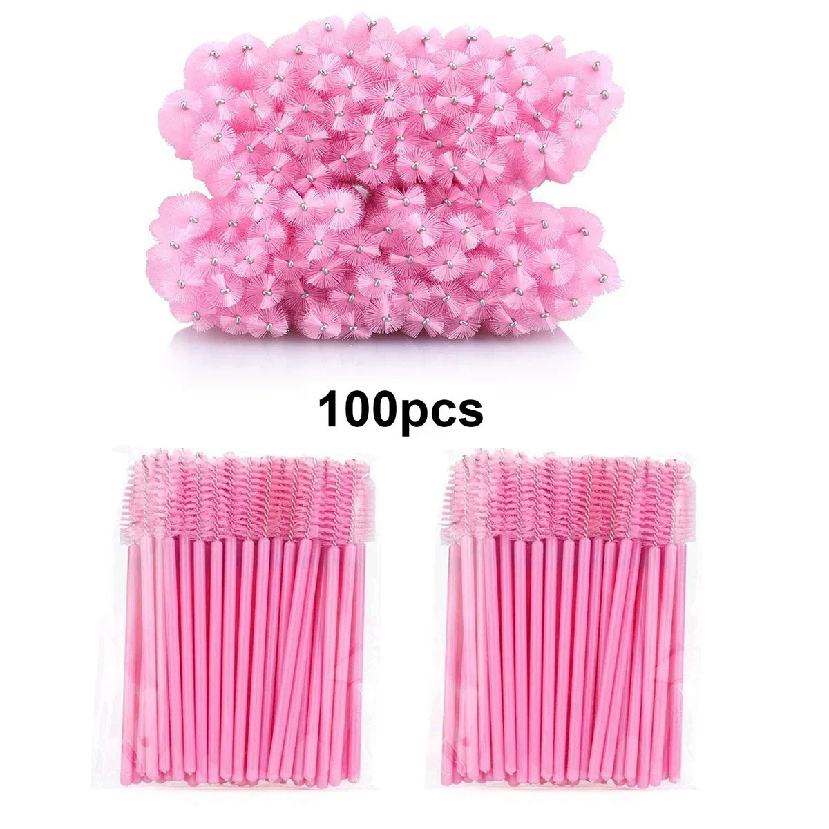 Eyelash Extension Wholesale - 100 unidades de cepillos desechables para