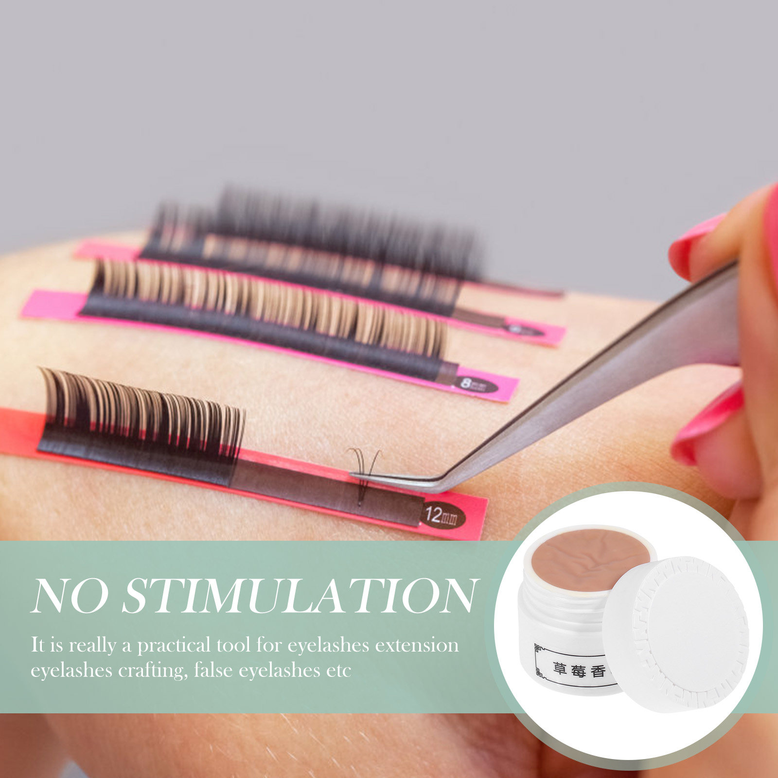 Eyelash Extension Eye Irritation - Crema Removedora de Pestañas Postizas 12G,