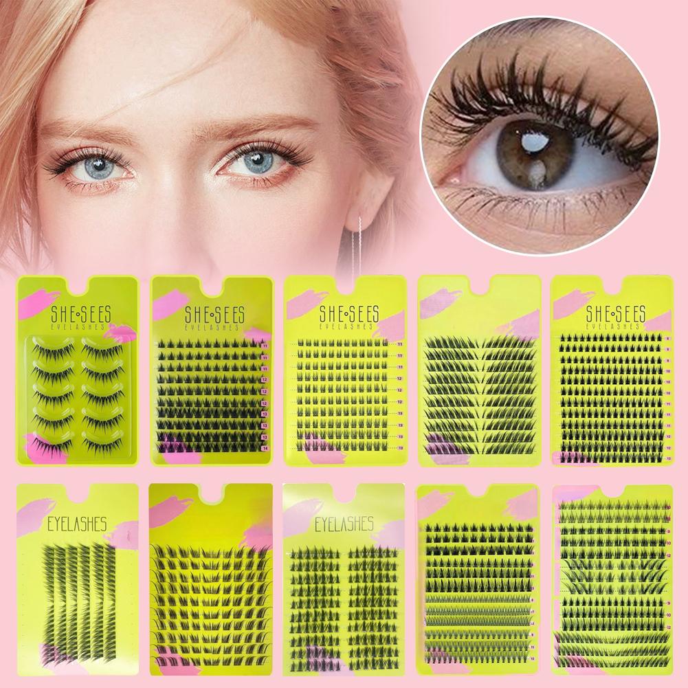 Eyelash Extension Cat Eye Wispy - Extensión de pestañas postizas de racimo