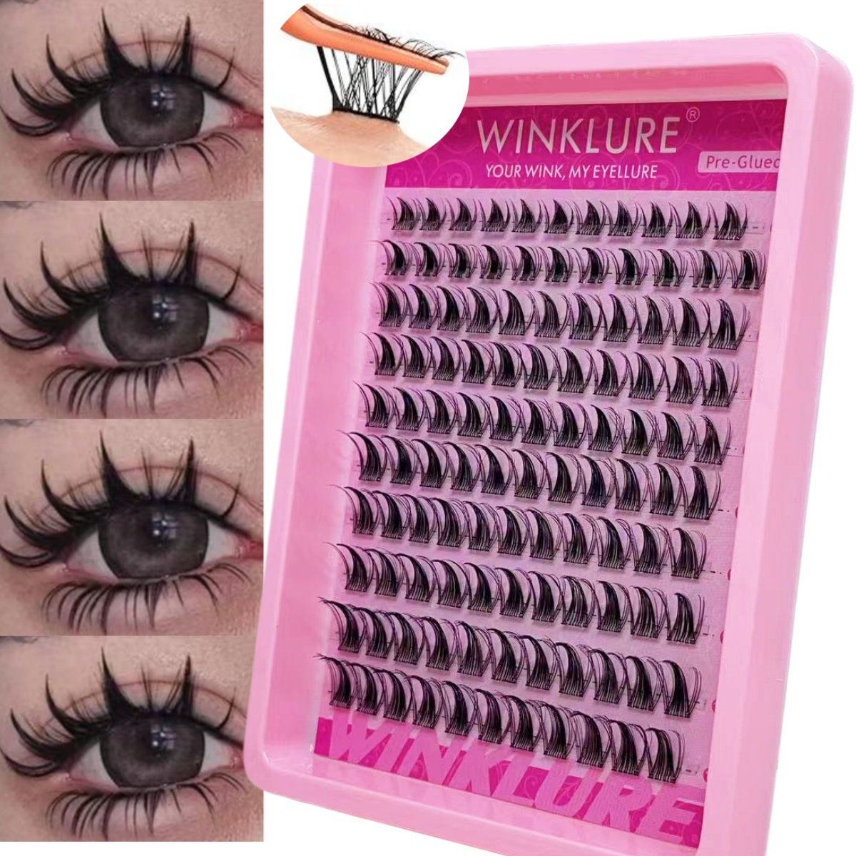 Eyelash Extension Volume Cat Eye - WINKLURE - Pestañas Postizas Autoadhesivas en