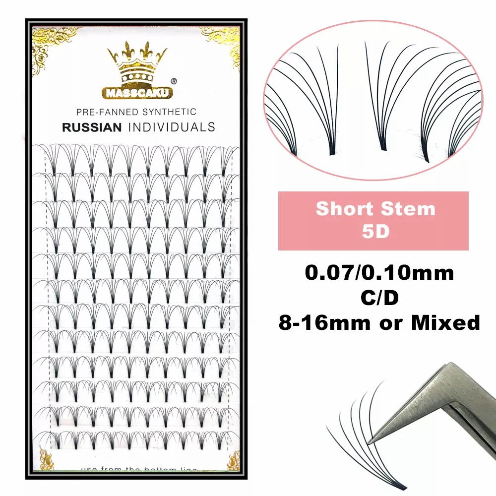 MASSCAKU-extensiones de pestañ - Eyelash Extension Russian reseña y precio