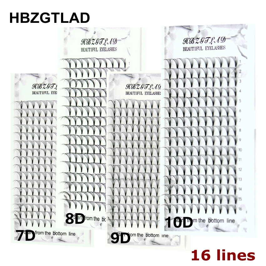 HBZGTLAD 16 Líneas, Gran Capac - Eyelash Extension Russian reseña y precio