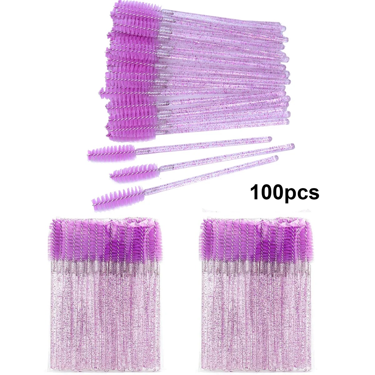 100 Uds cepillos de pestañas d - Eyelash Extension Wholesale reseña y precio