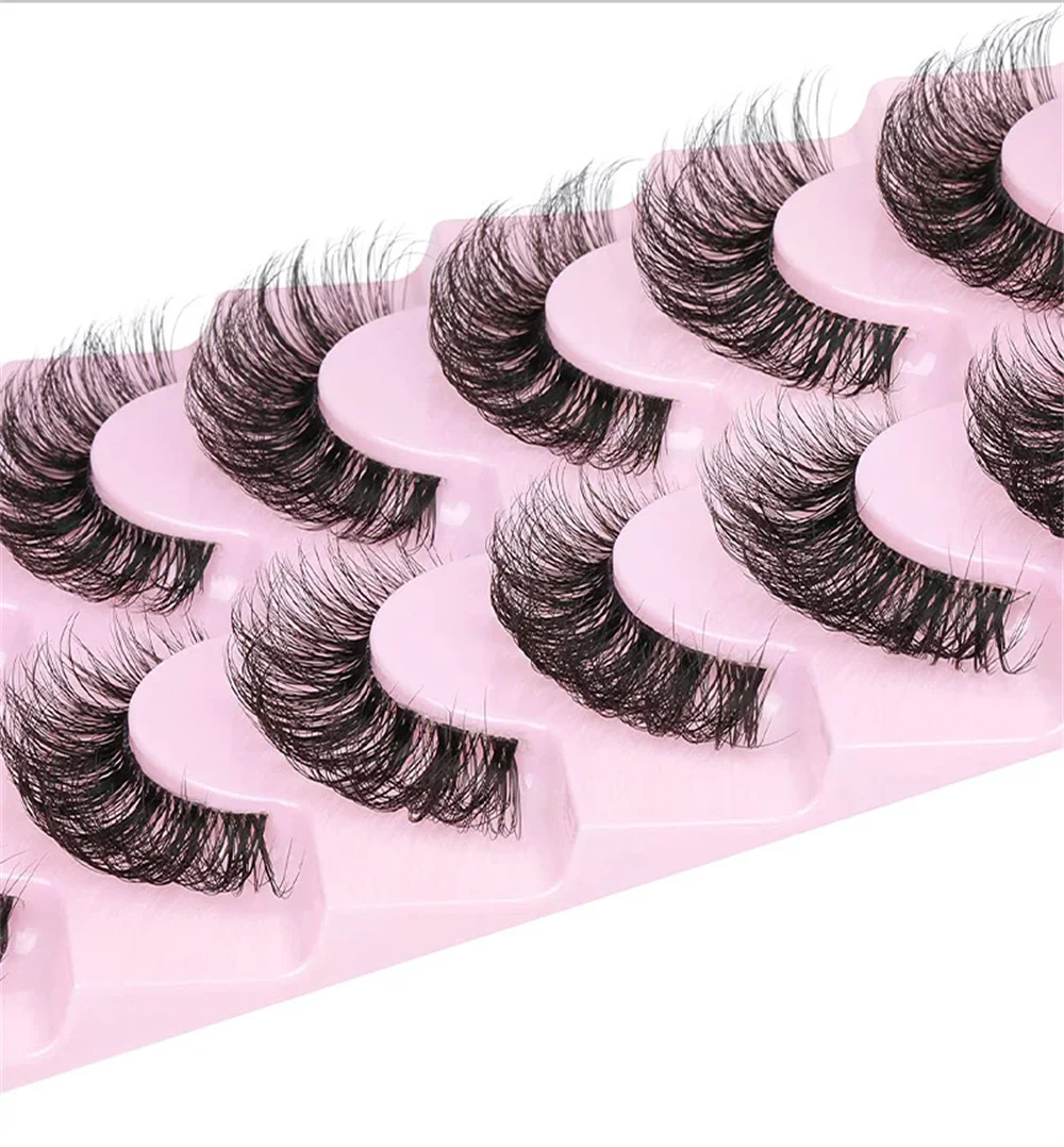 10 pares de pestañas postizas  - Eyelash Extension Cat Eye Wispy reseña y precio
