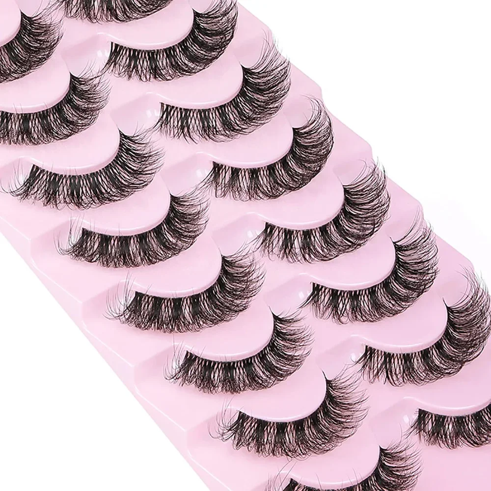 10 pares de pestañas postizas  - Eyelash Extension Cat Eye Wispy reseña y precio