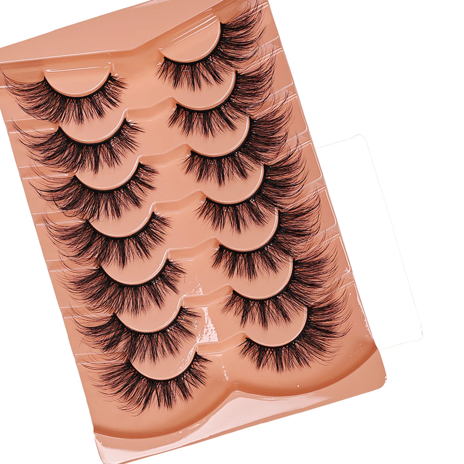 7 Pares de Pestañas Postizas 3 - Eyelash Extension Cat Eye Wispy reseña y precio