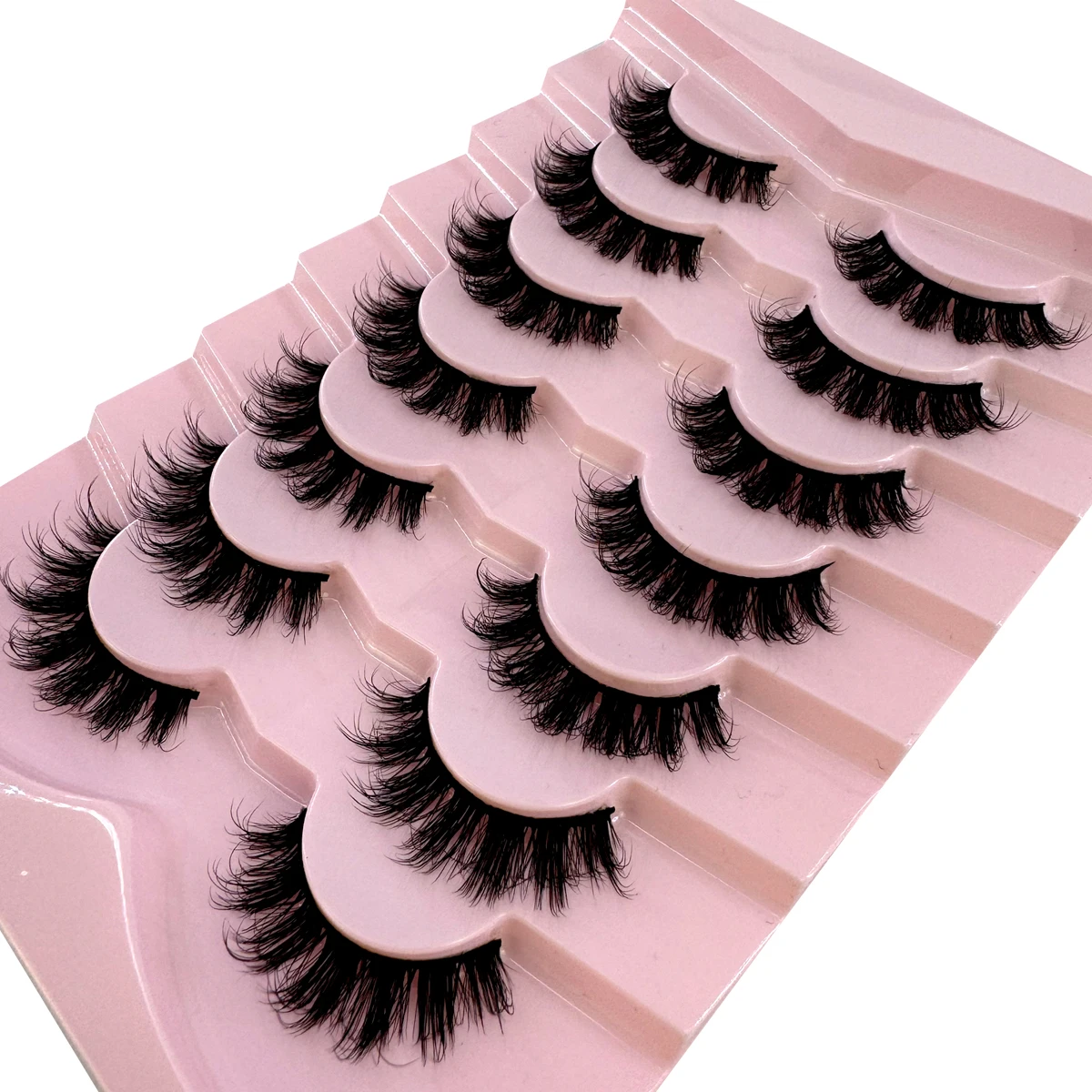 AMSDCN 7 Pares de Pestañas Pos - Eyelash Extension Volume Cat Eye reseña y precio