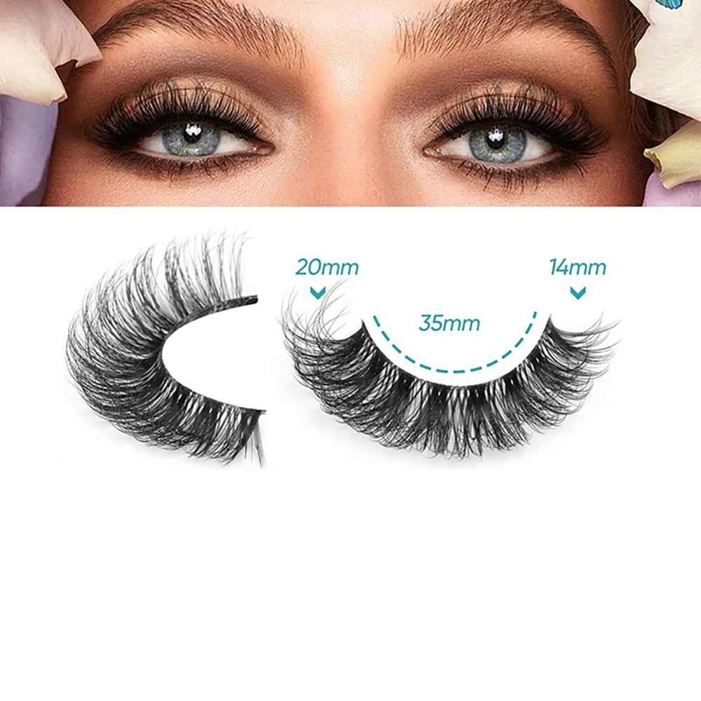 10 pares de pestañas postizas  - Eyelash Extension Cat Eye Wispy reseña y precio