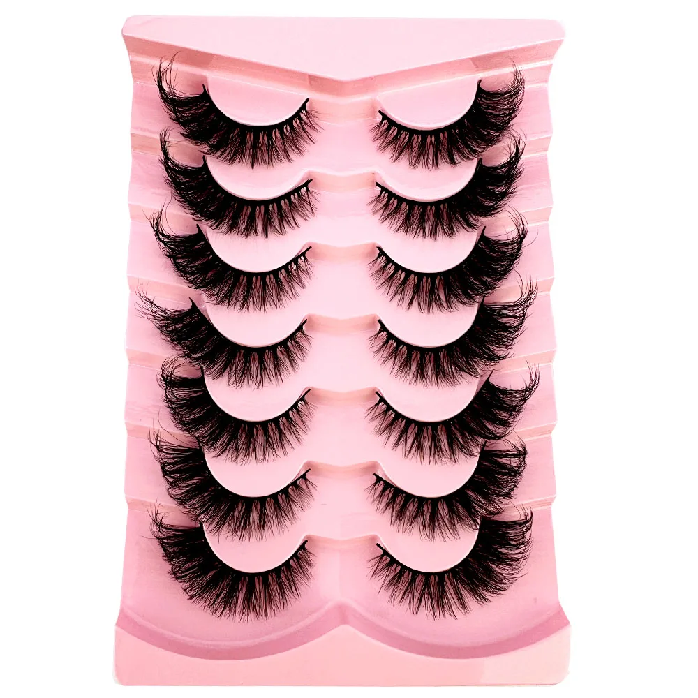 7 pares de pestañas postizas g - Eyelash Extension Volume Cat Eye reseña y precio