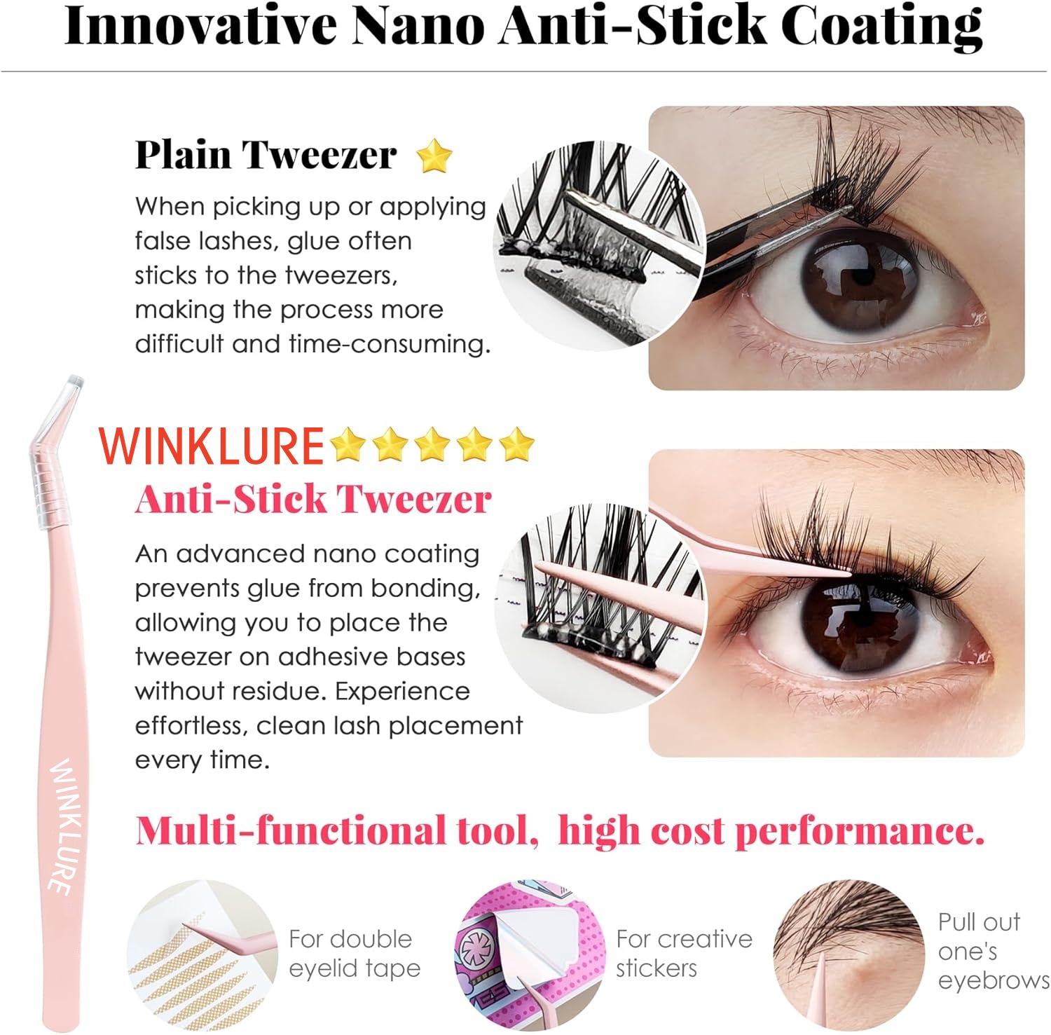 WINKLURE - Pestañas Postizas A - Eyelash Extension Volume Cat Eye reseña y precio